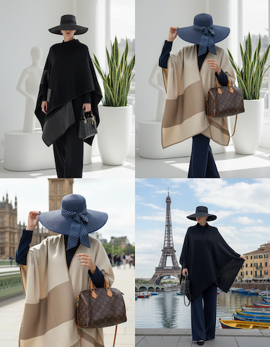 متنوع ترین  پانچو ها با طراحی های منحصر به فرد